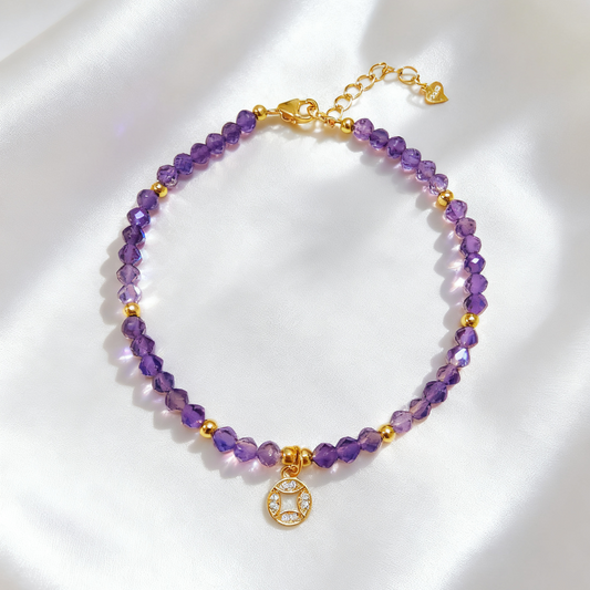 Amethyst Bracelet-Guardian's Violet Light
