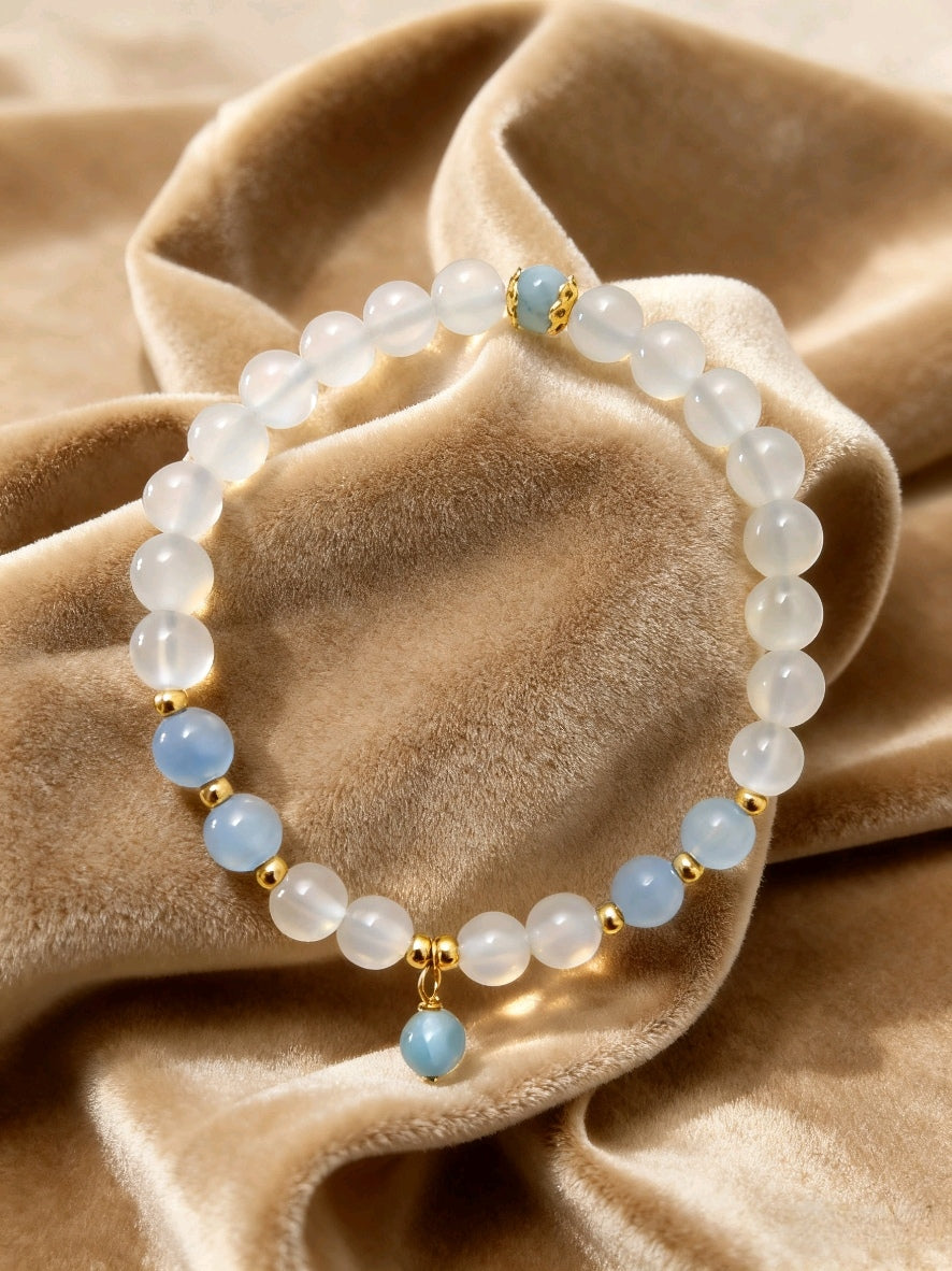 Aquamarine Agate Bracelet