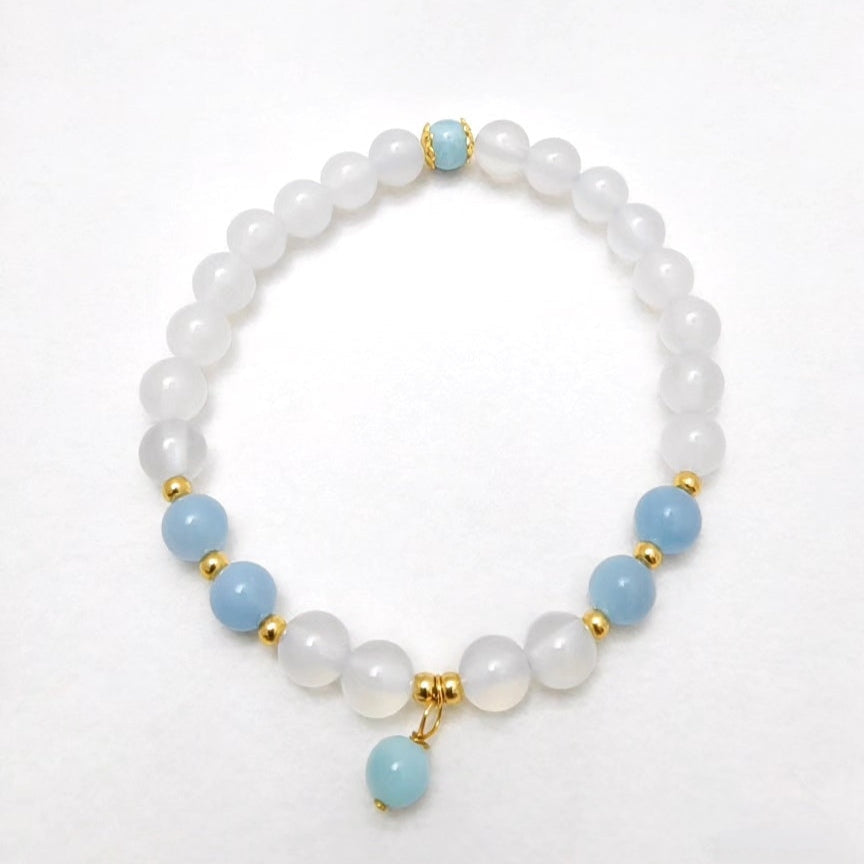 Aquamarine Agate Bracelet