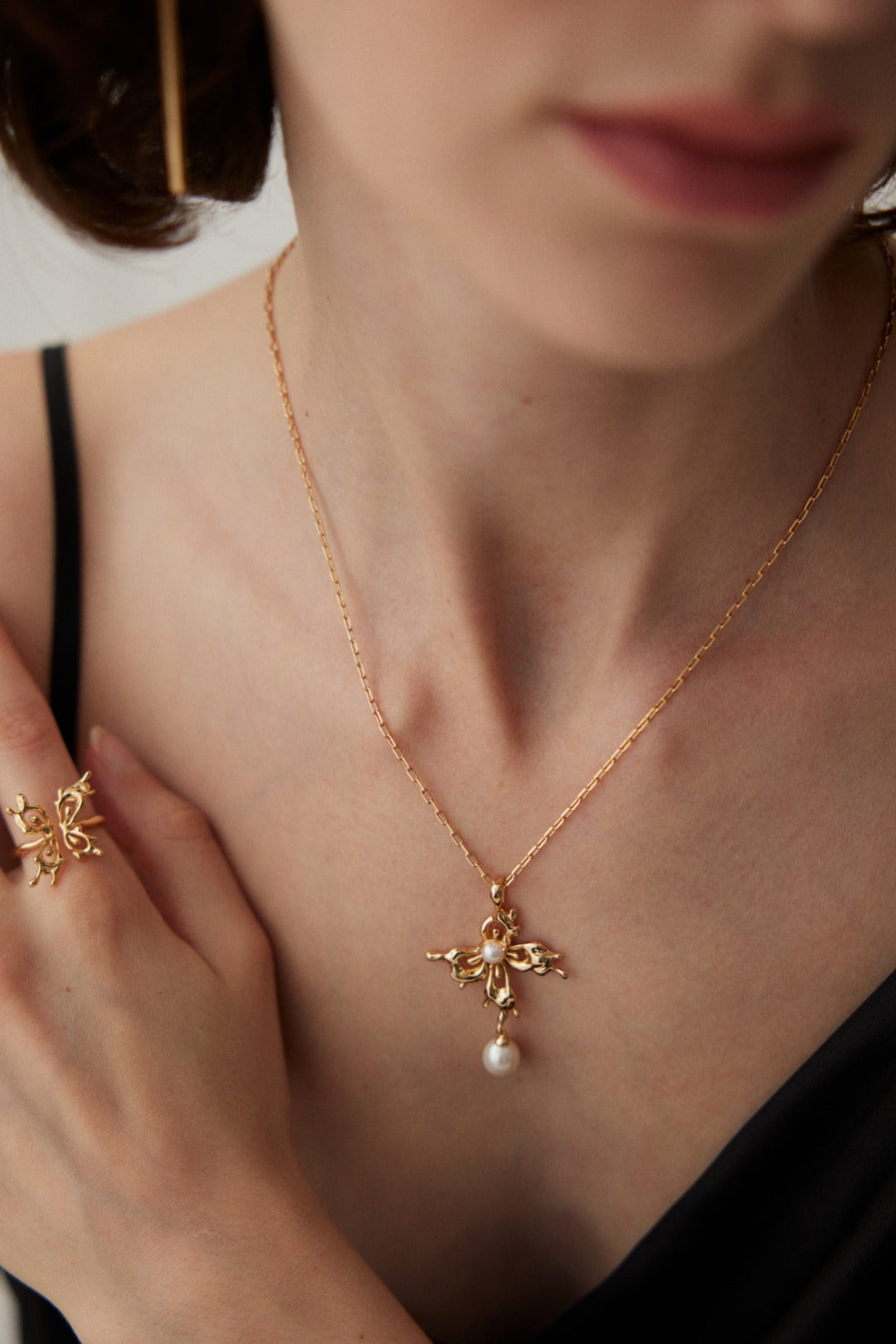 Phalaenopsis Pearl Jewelry Set