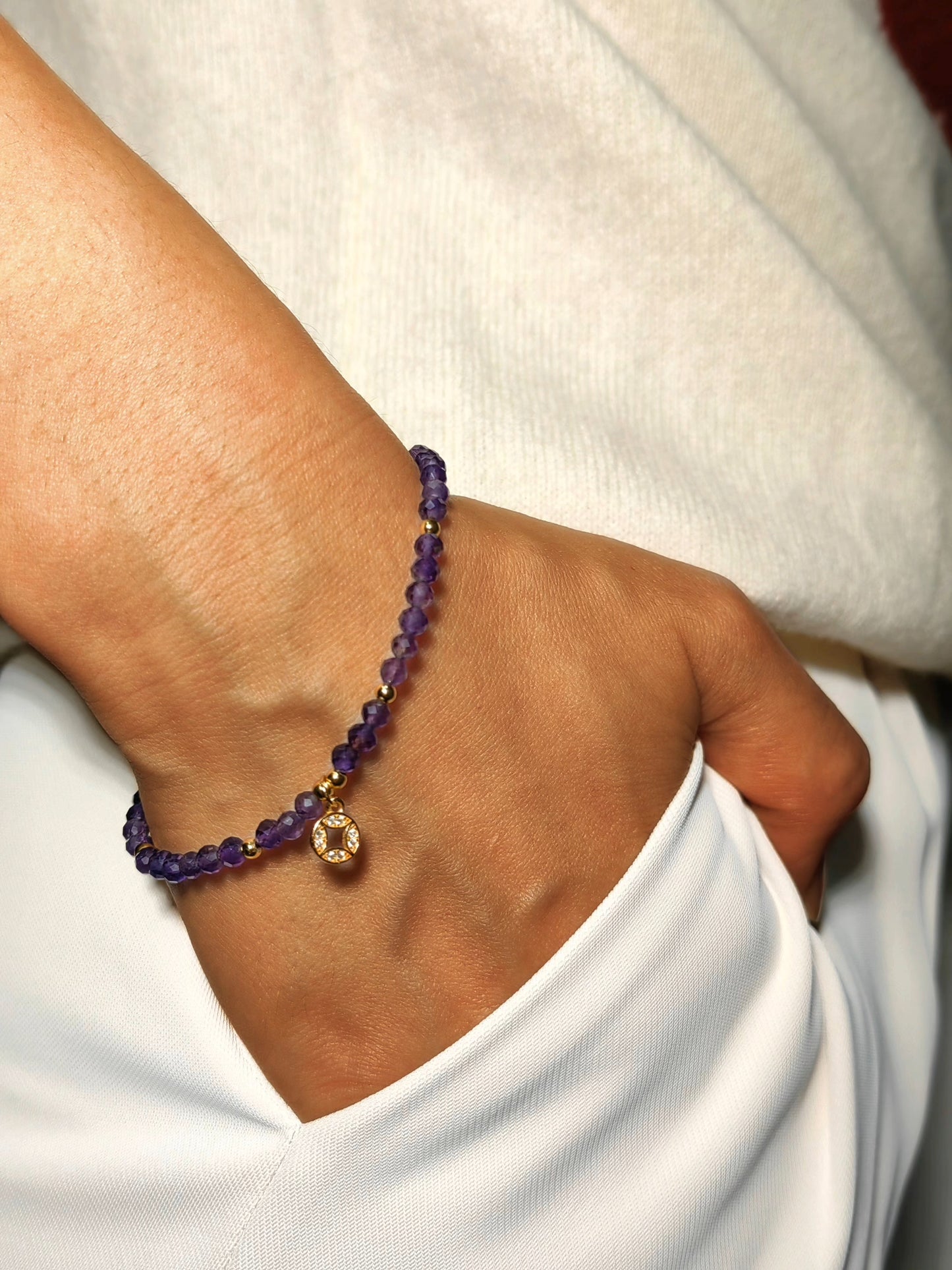 Amethyst Bracelet-Guardian's Violet Light