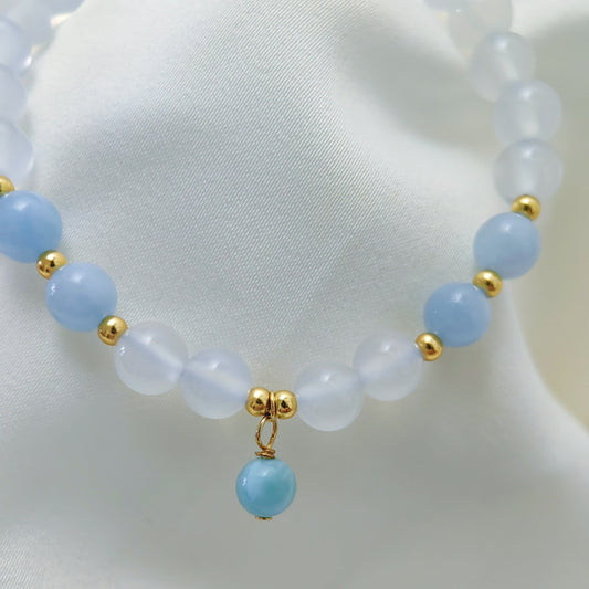 Aquamarine Agate Bracelet