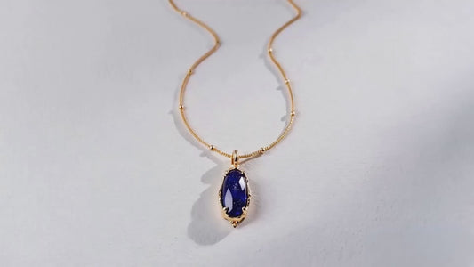 Elegant Lapis Lazuli Pendant Necklace