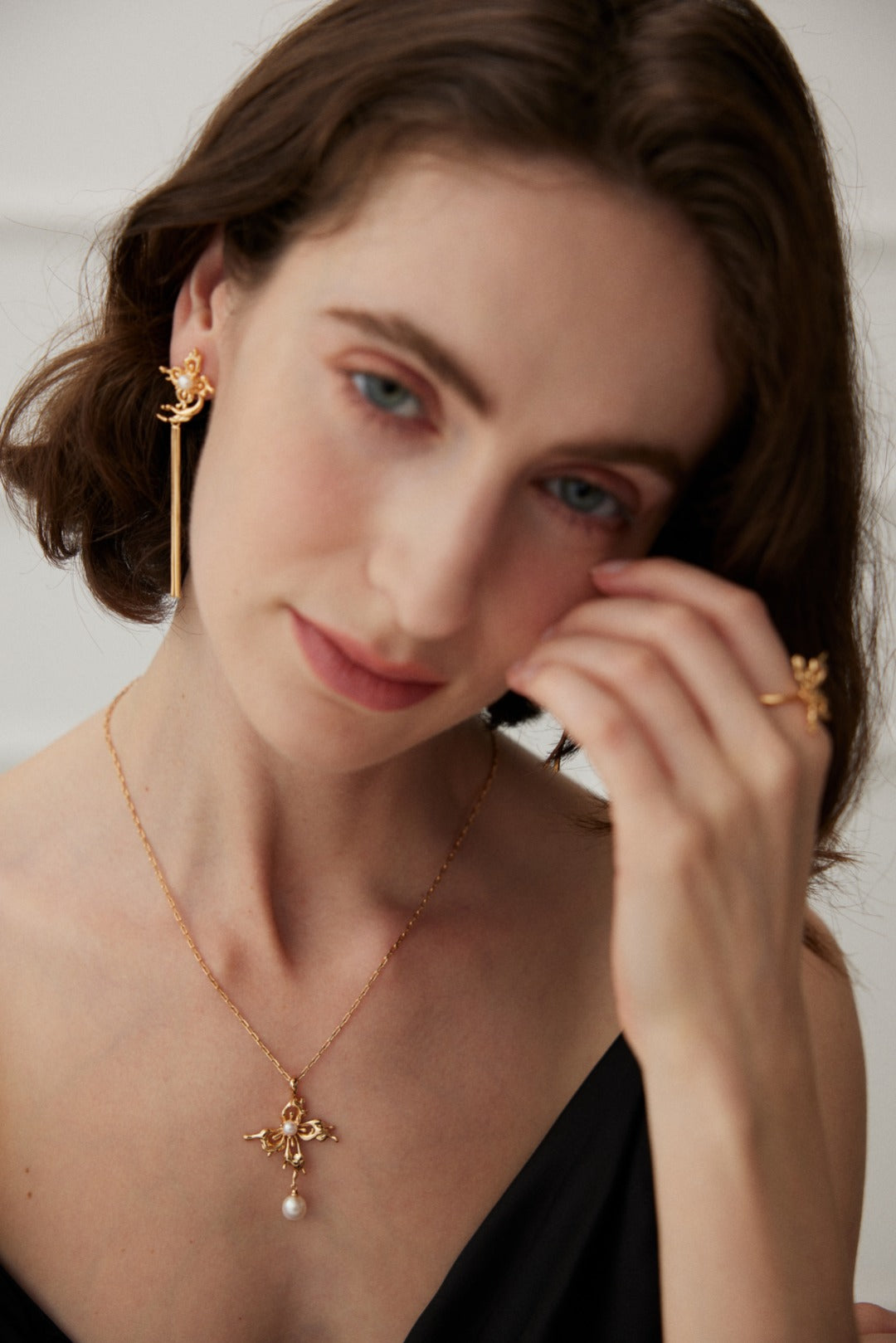 Phalaenopsis Pearl Jewelry Set